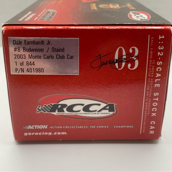 Dale Earnhardt Jr. #8 Budweiser Staind 2003 1/32 Nascar Diecast Racing - Picture 9 of 16